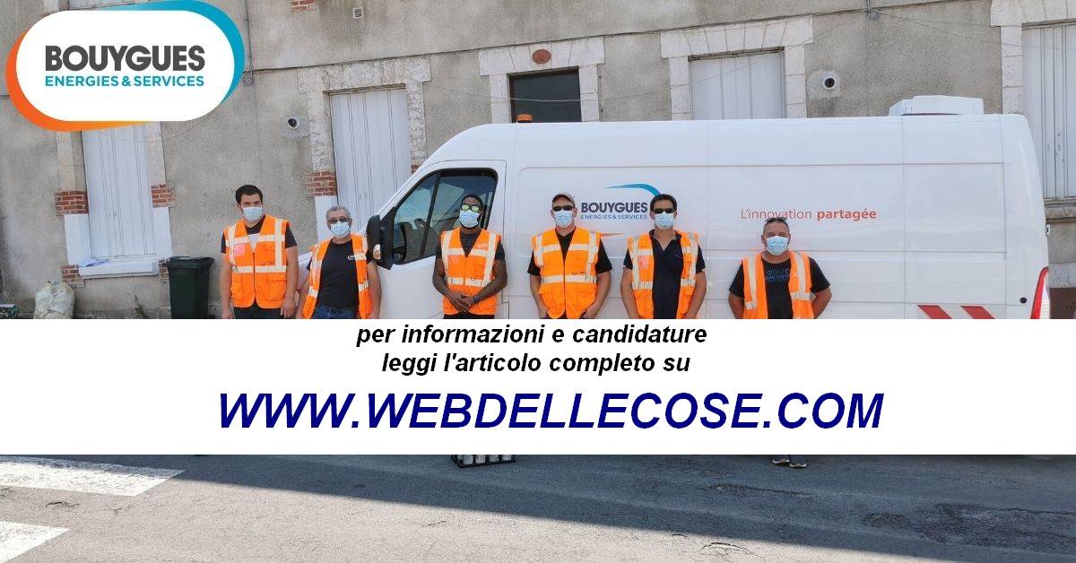 10 offerte di lavoro in Ticino per pulizie e assistenza in Bouygues Energies & Services